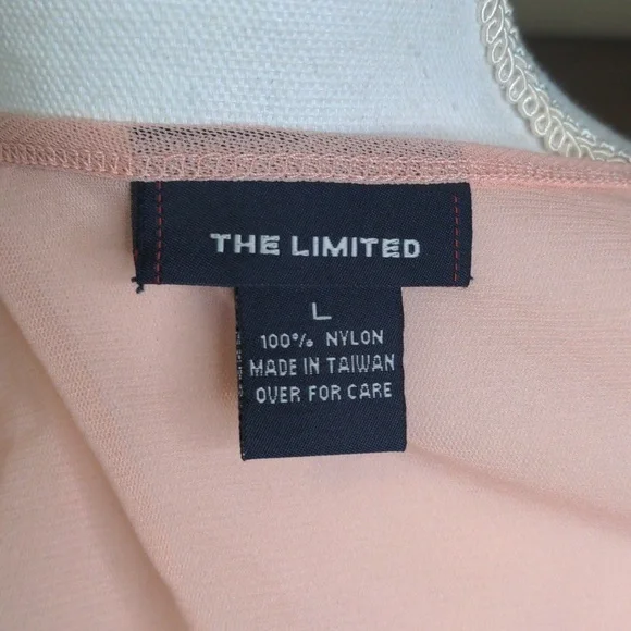 SHEER SALMON Cardigan Sweater SZ L - Picture 7 of 8